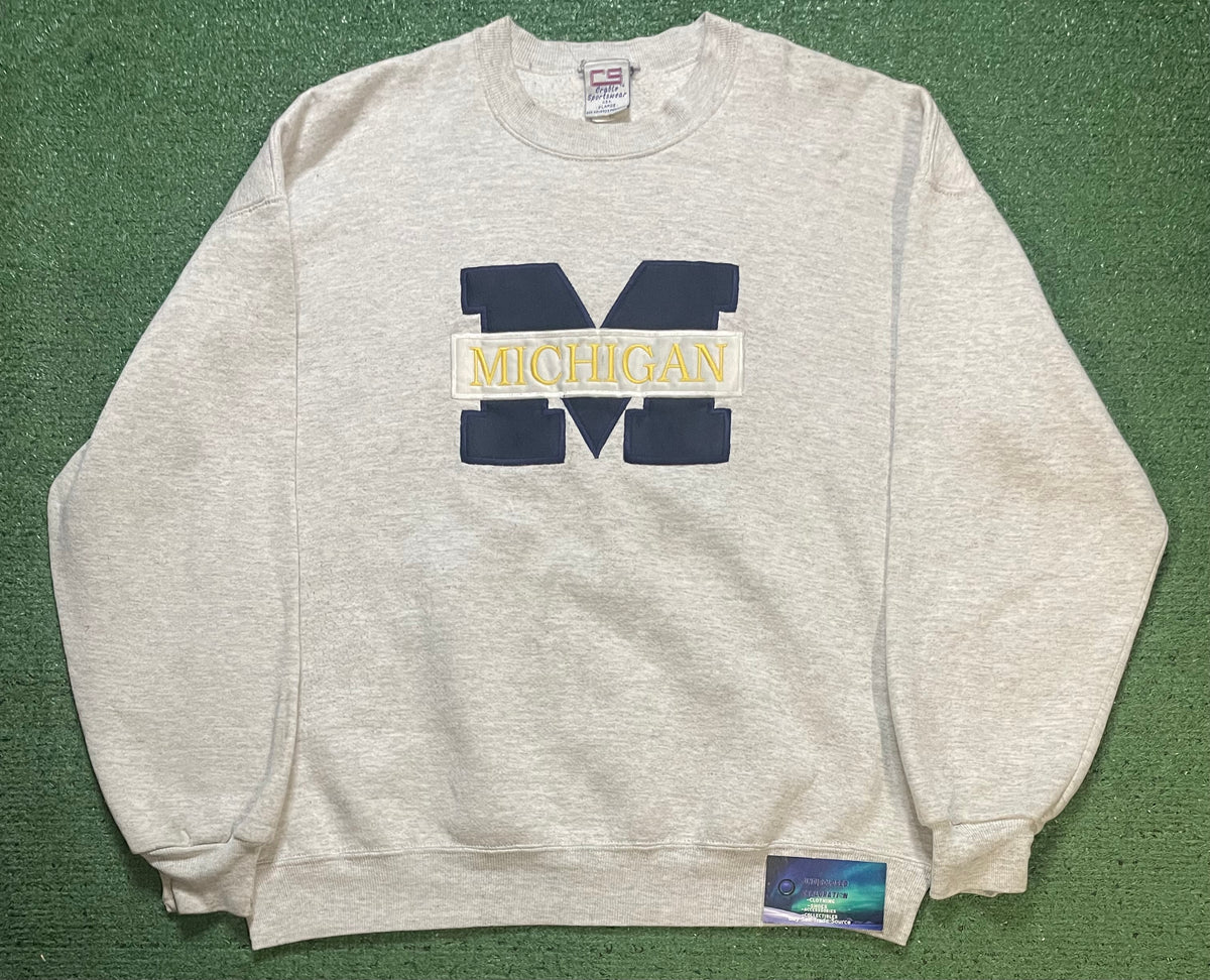 Vintage 1990s University of Michigan embroidered crewneck
