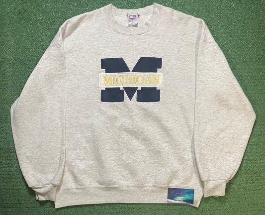 Vintage 1990s University of Michigan embroidered crewneck