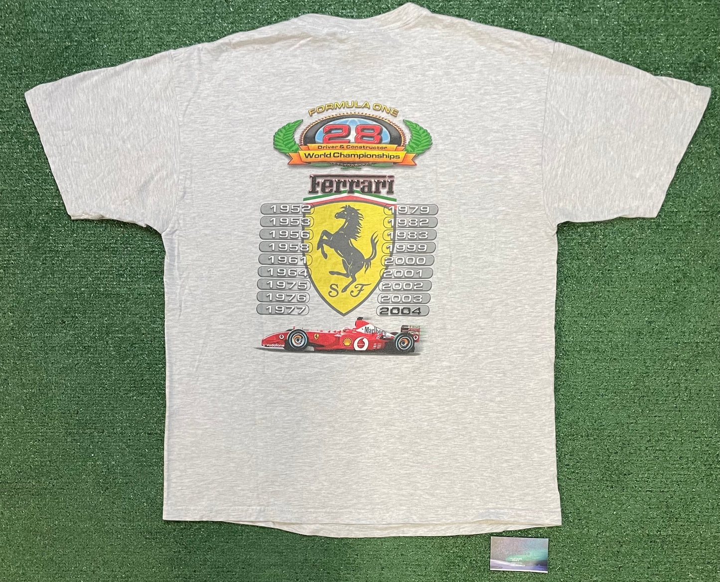 Vintage 2000s Ferrari F1 championship tee