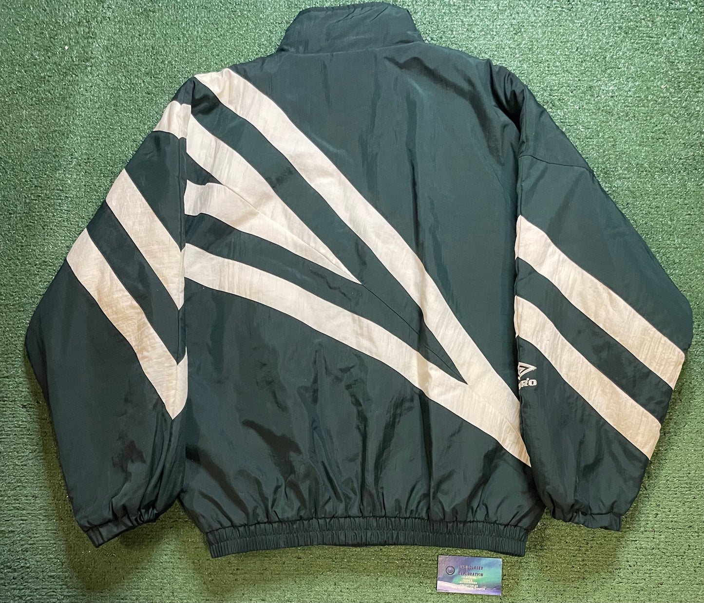 Vintage 1990s Umbro white and green jacket