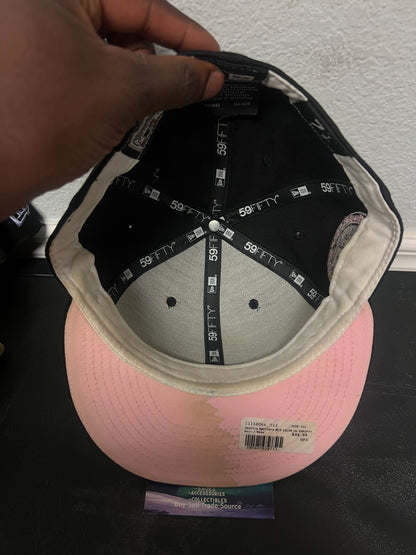 Seattle mariners 35th anniversary black & pink new era fitted hat