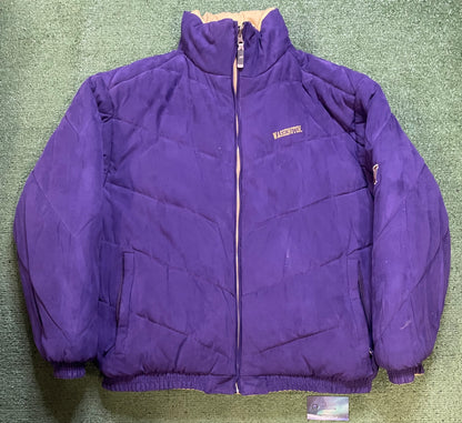 Vintage 2000s UW University of Washington reversible puffer jacket