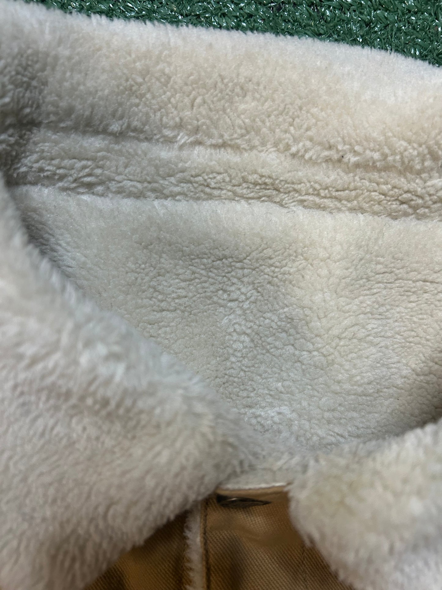 Tan denim Sherpa jacket