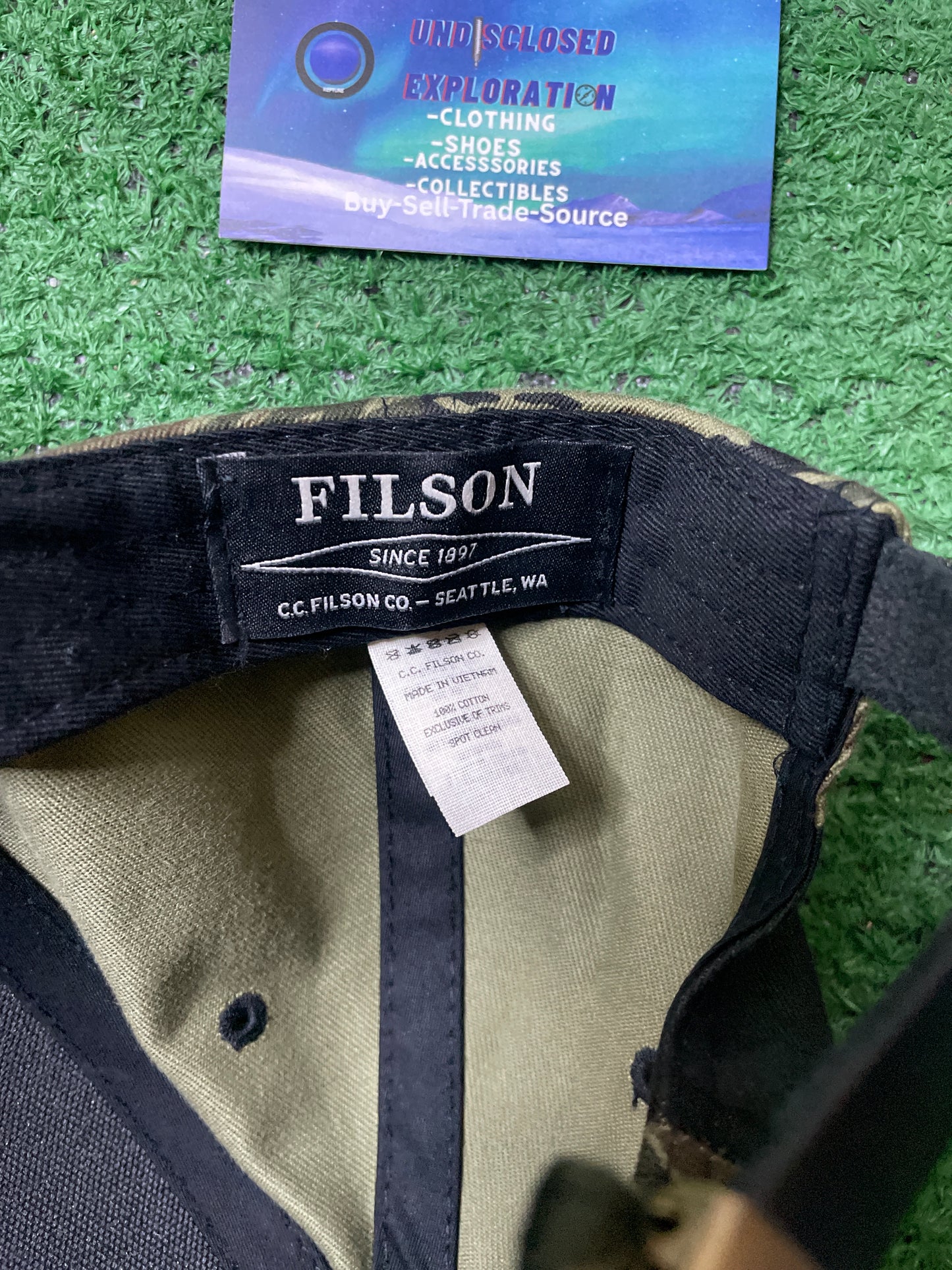 Filson logger tiger camo hat