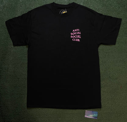Anti Social Social Club black & pink tee