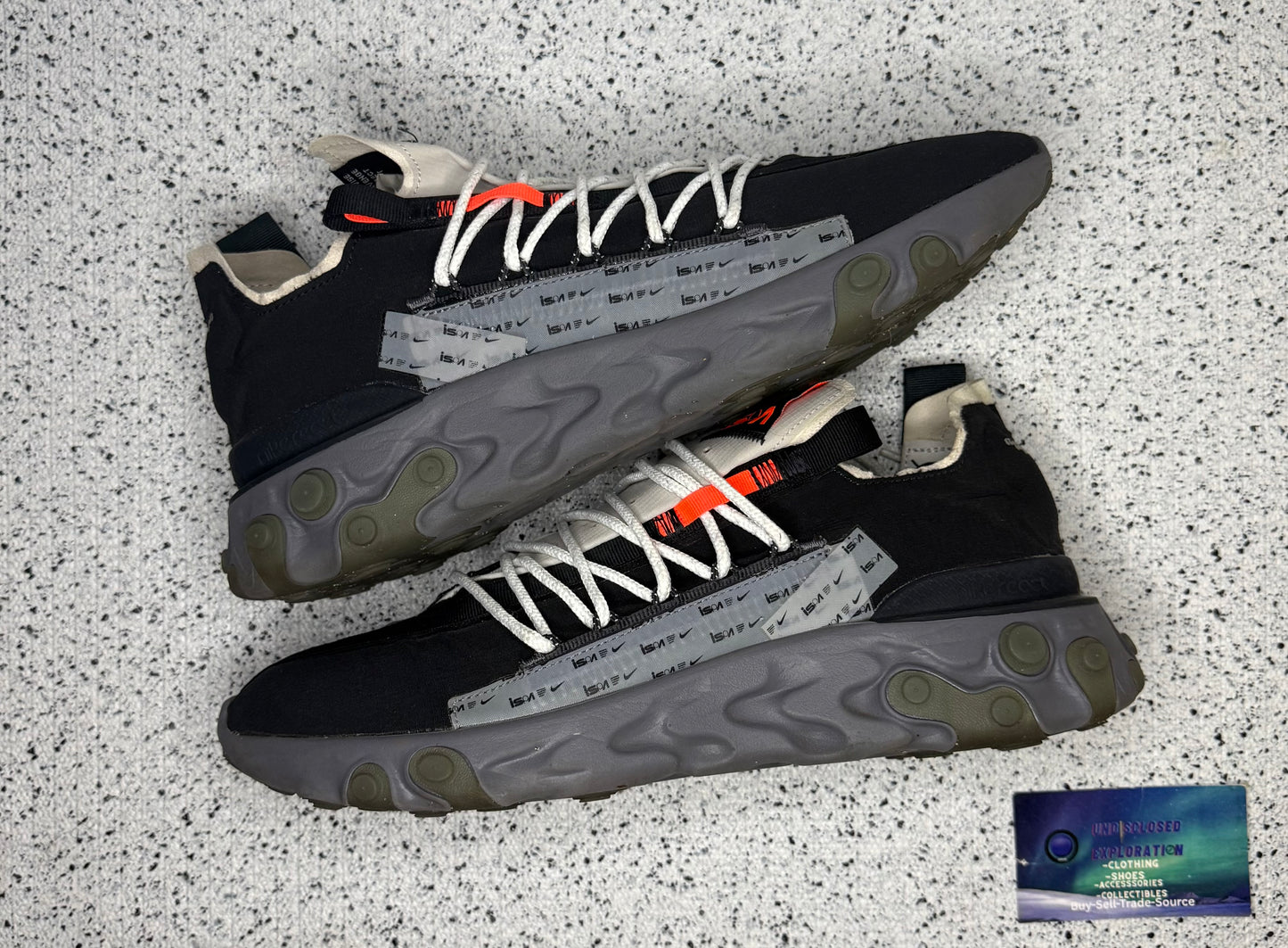 Nike React WR ISPA Gunsmoke 12 Men/13.5 Women “Preowned”