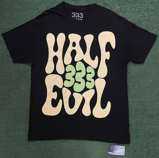 Half-Evil 333 Bubble letters tee