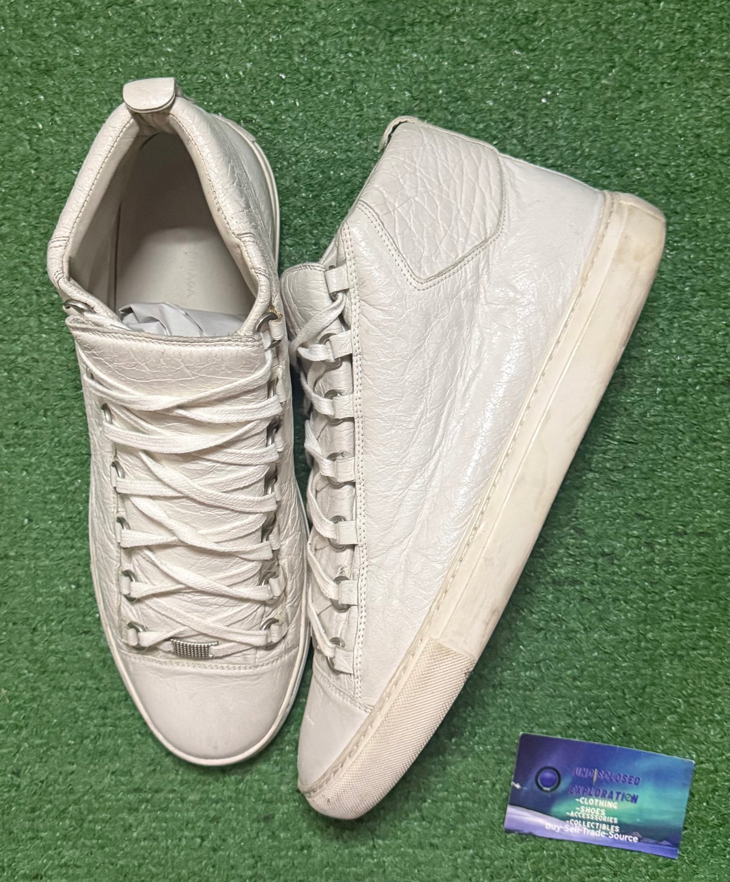 Balenciaga Arenas High White 11 Men/ 44 EU “Preowned”
