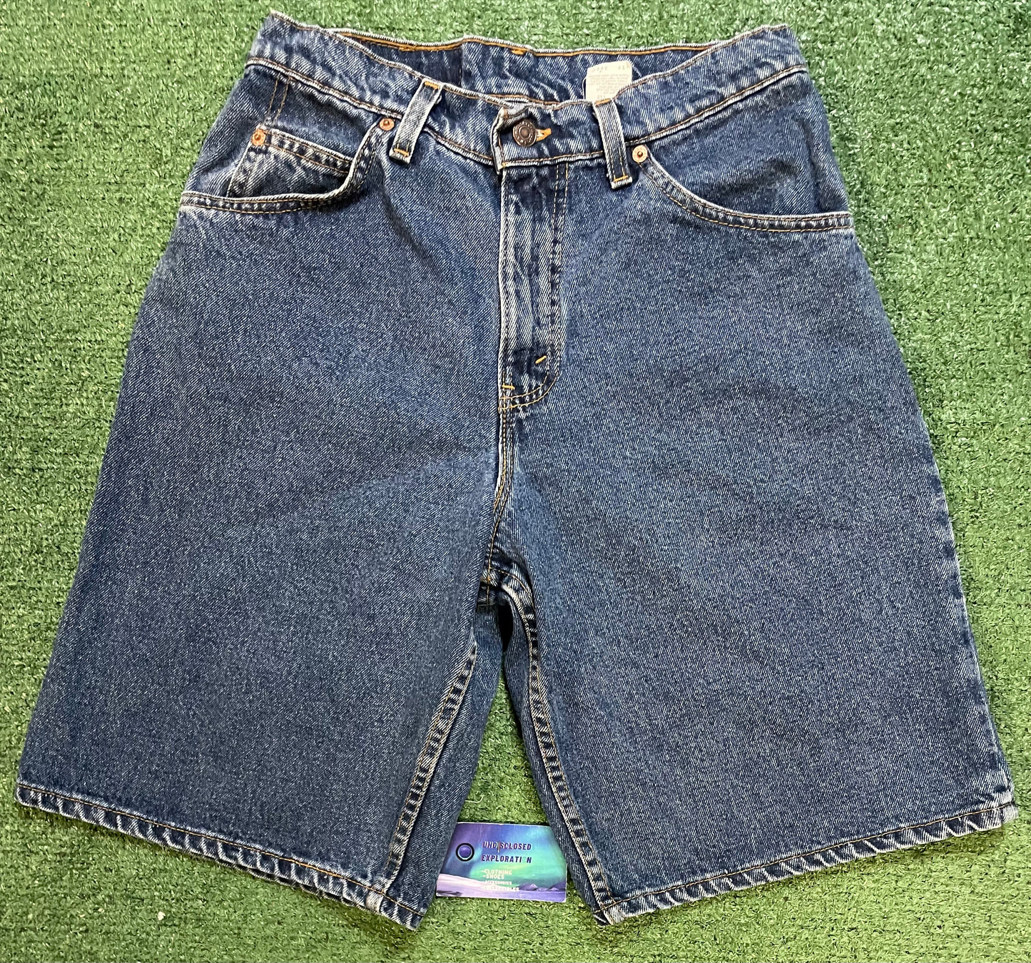 Vintage 1990s Levi 565 Orange tab Jean shorts