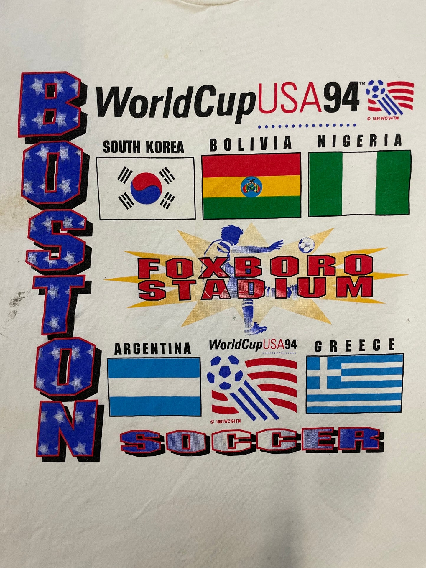 Vintage 1994 World Cup soccer tee