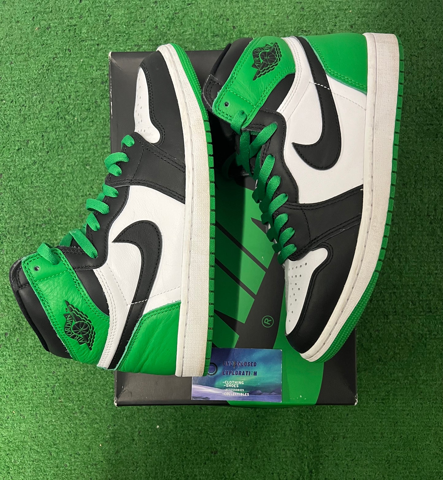 Jordan 1 high lucky green size 9men/10.5women