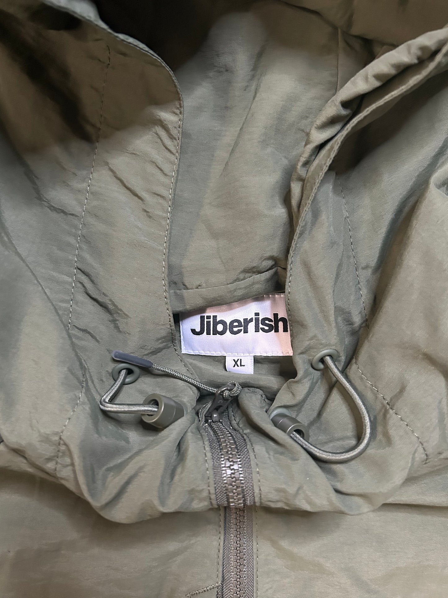 Jiberish olive green anorak jacket