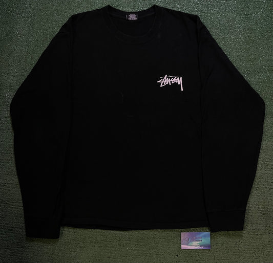 Stussy peace and love black longsleeve