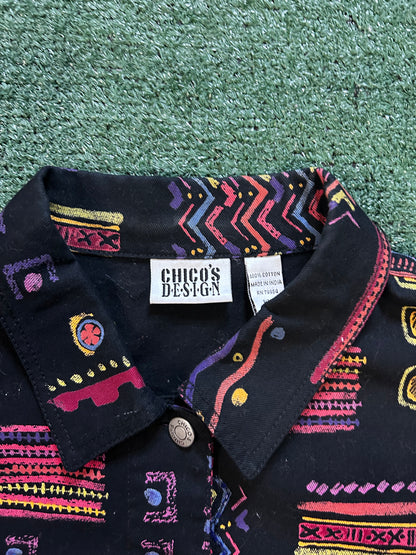 Vintage Chico multicolor abstract jacket