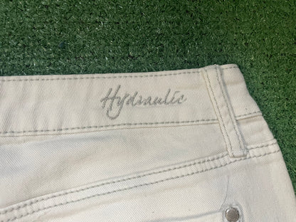 Hydraulic white jeans
