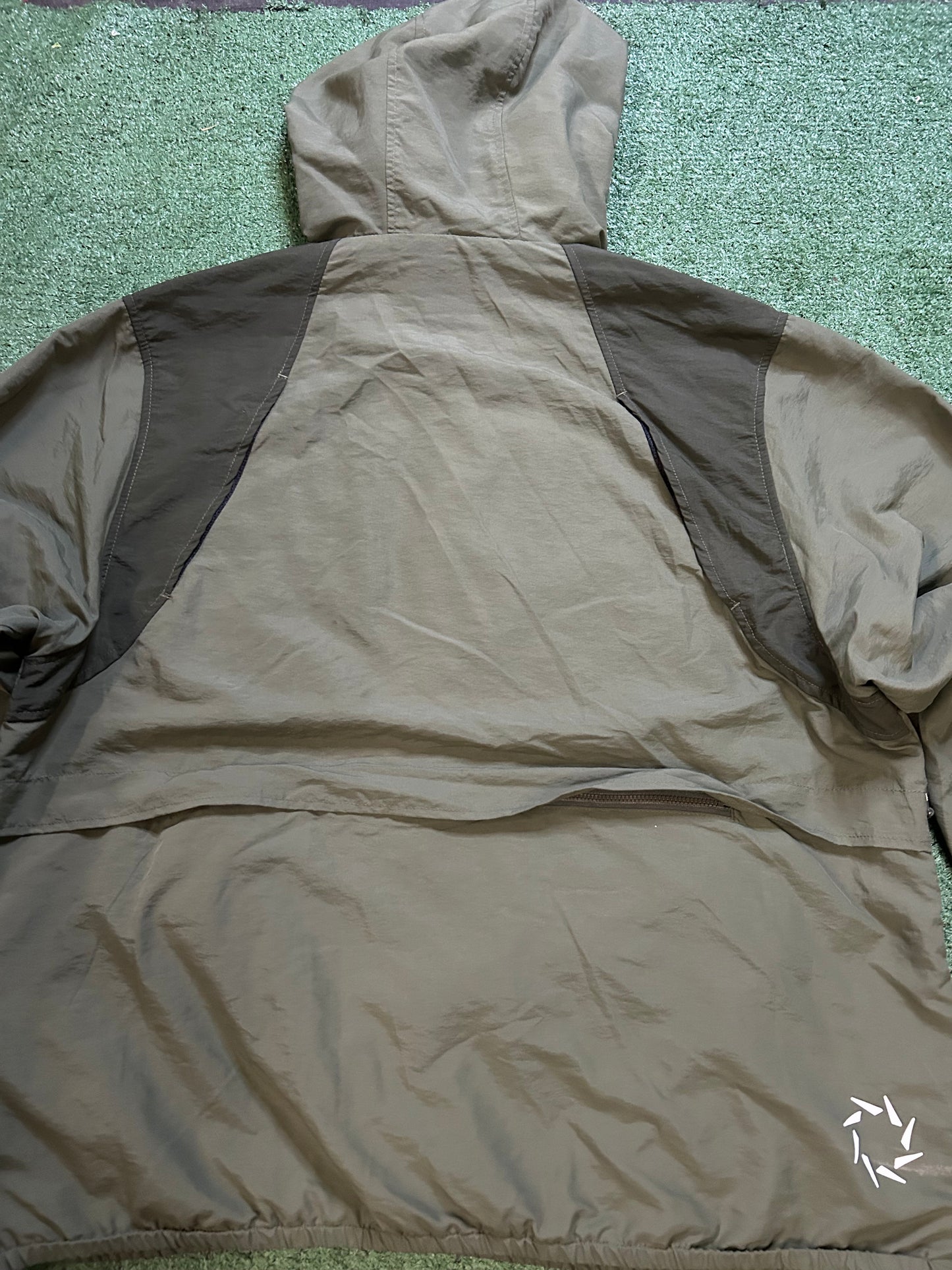Jiberish olive green anorak jacket