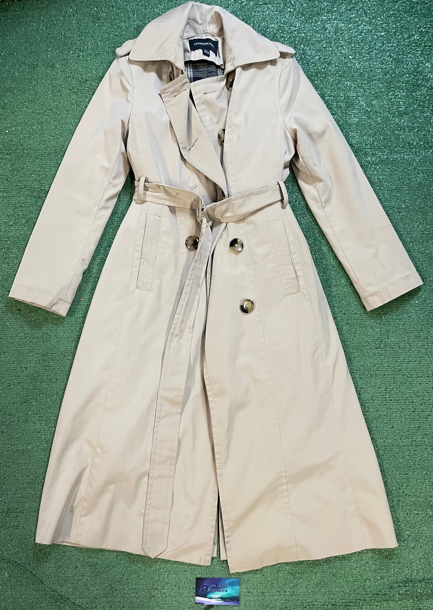 London Fog beige trench coat