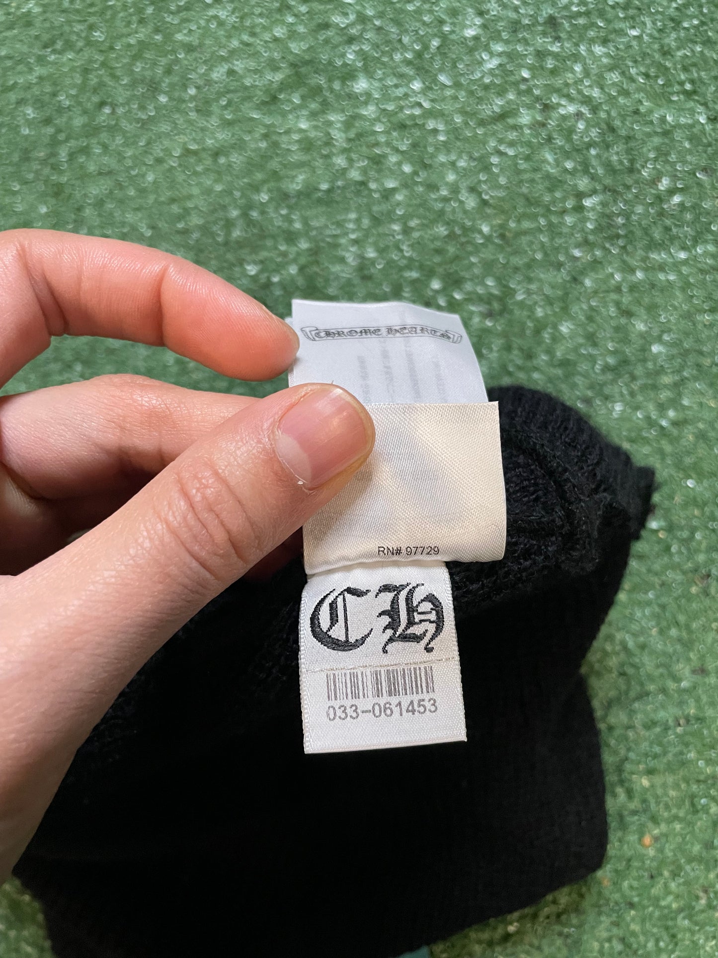 Chrome Hearts plus cross black beanie