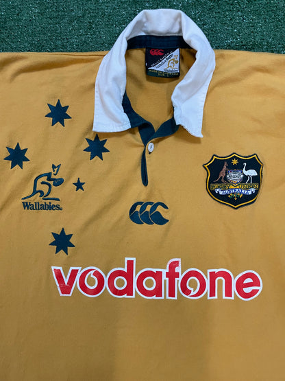 Vintage 1990s Australia wallabies Canterbury rugby union jersey