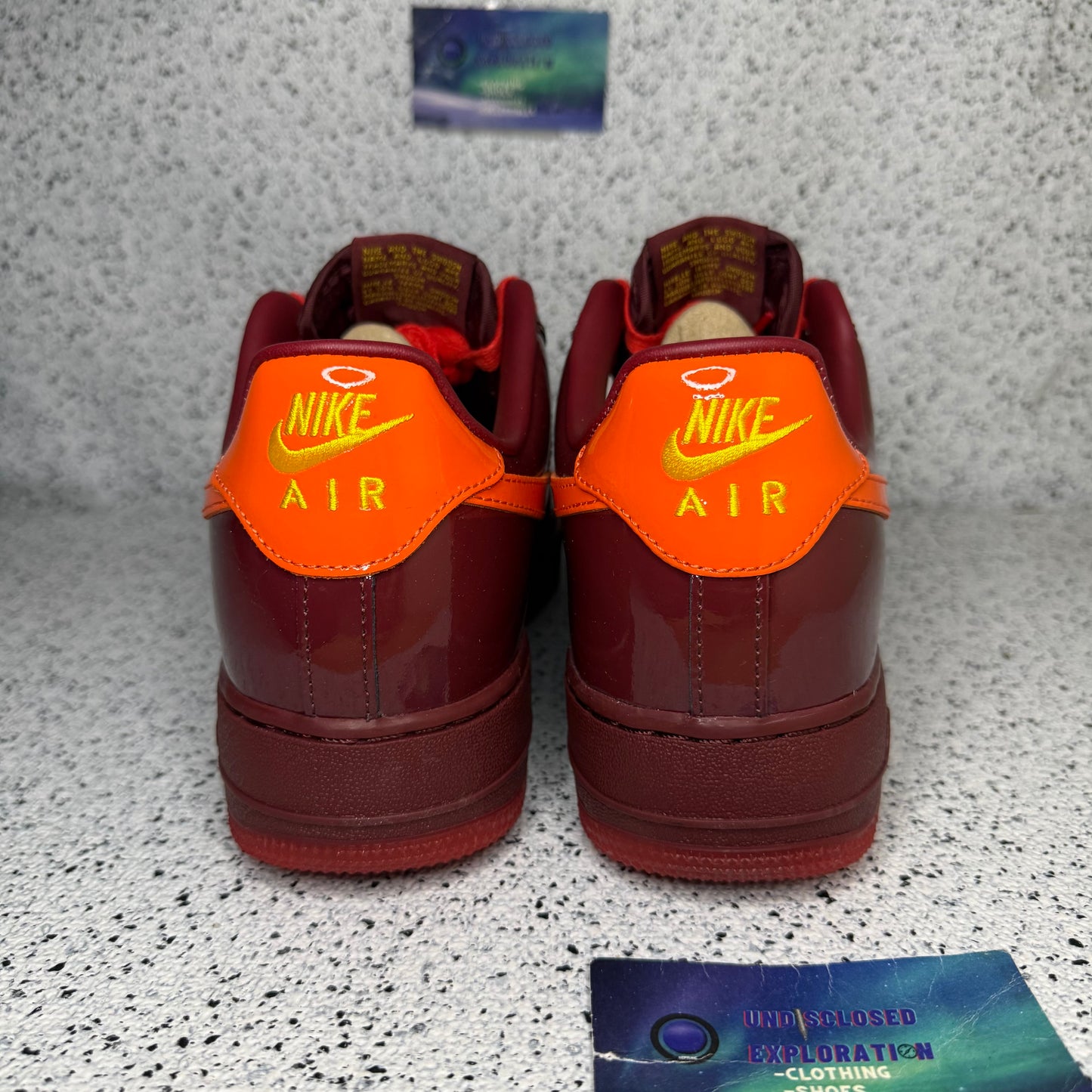 Nike Air Force 1 Patent Leather Dark Team Red