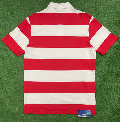 Aimé Leon Dore Red Striped Polo Shirt