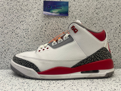 Jordan 3 Fire Red 10 Men/11.5 Women “Preowned”