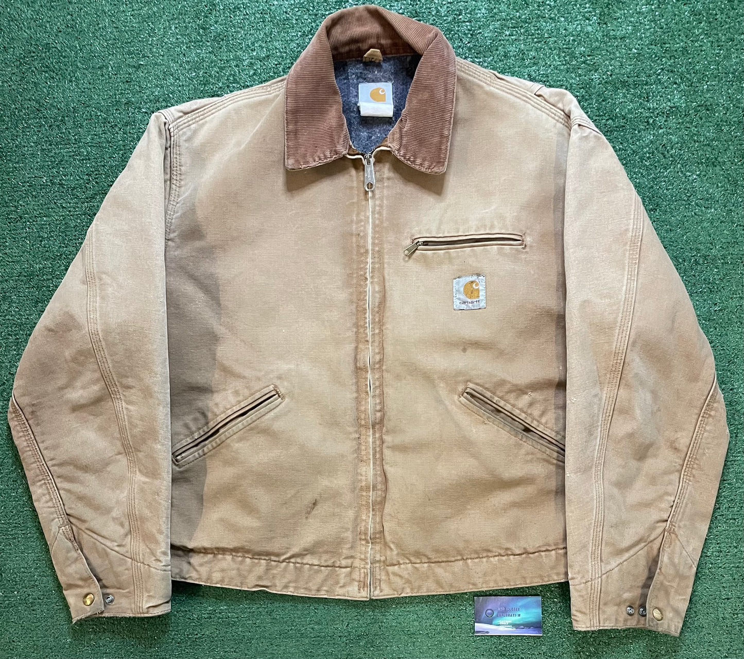 Vintage 1990s Carhartt tan Detroit jacket