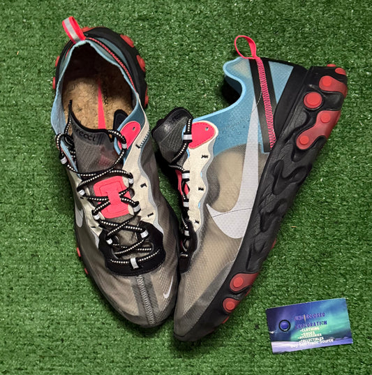 Nike React Element 87 Blue Chill 12 Men/13.5 Women “Preowned”