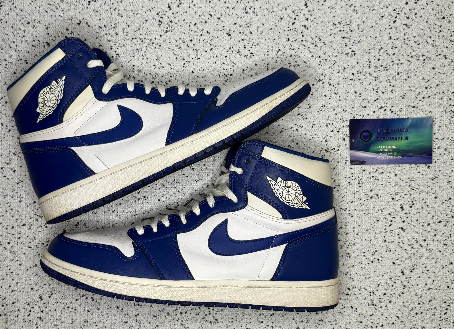 Jordan 1 High Sport Blue Promo Sample 11 Men/12.5 Women “Preowned”