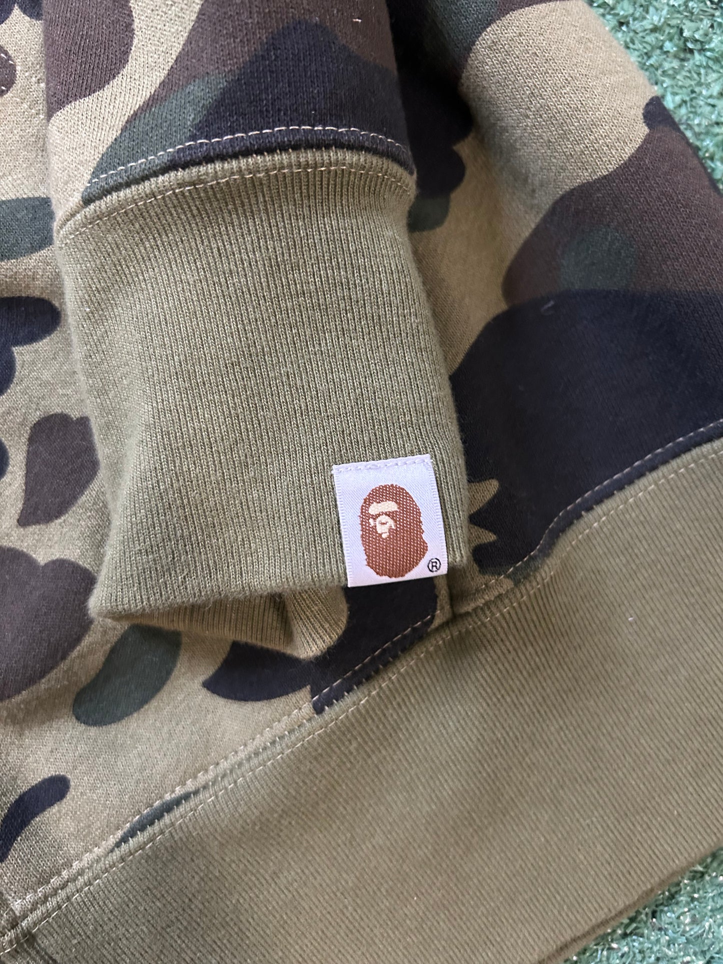 Bape 1st camo shark full zip hoodie