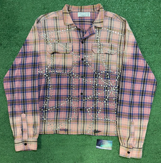 Vale rhinestone purple and pink flannel
