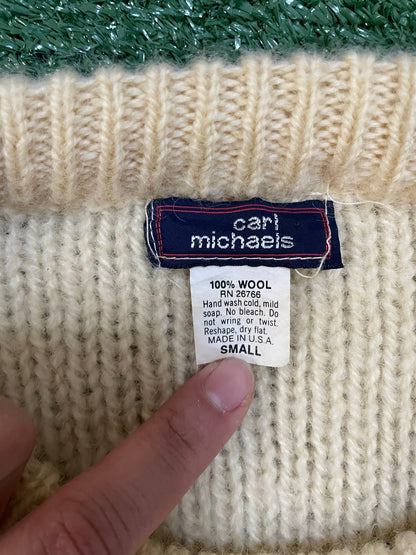 Vintage 1990s Carl micheals wool knit sweater
