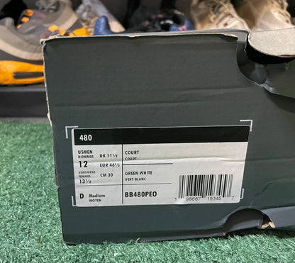 New Balance 480 green and white