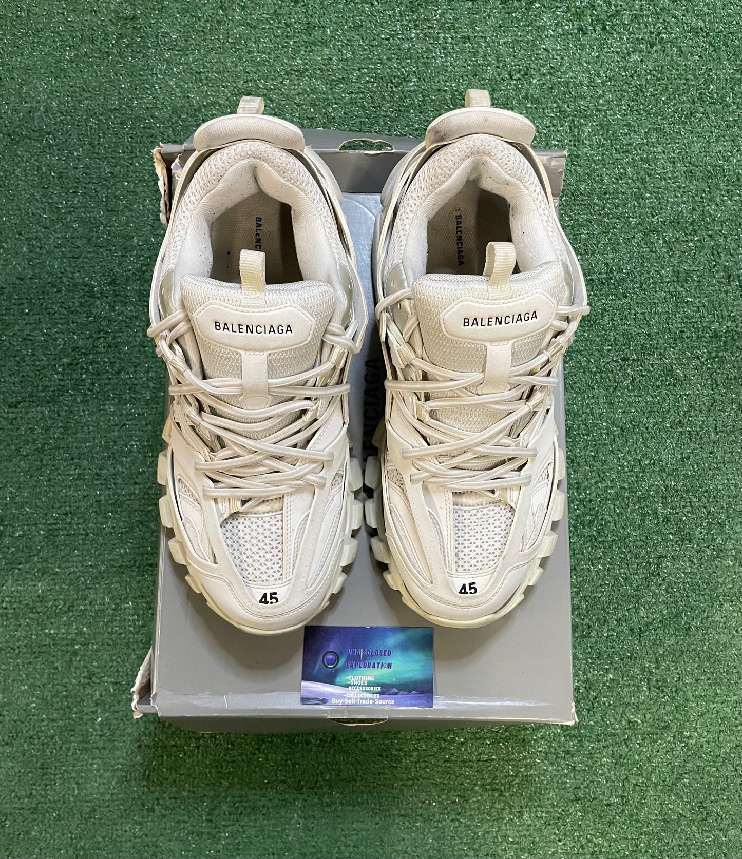 Balenciaga track  white sneaker size 12men/13.5women(EU 45)