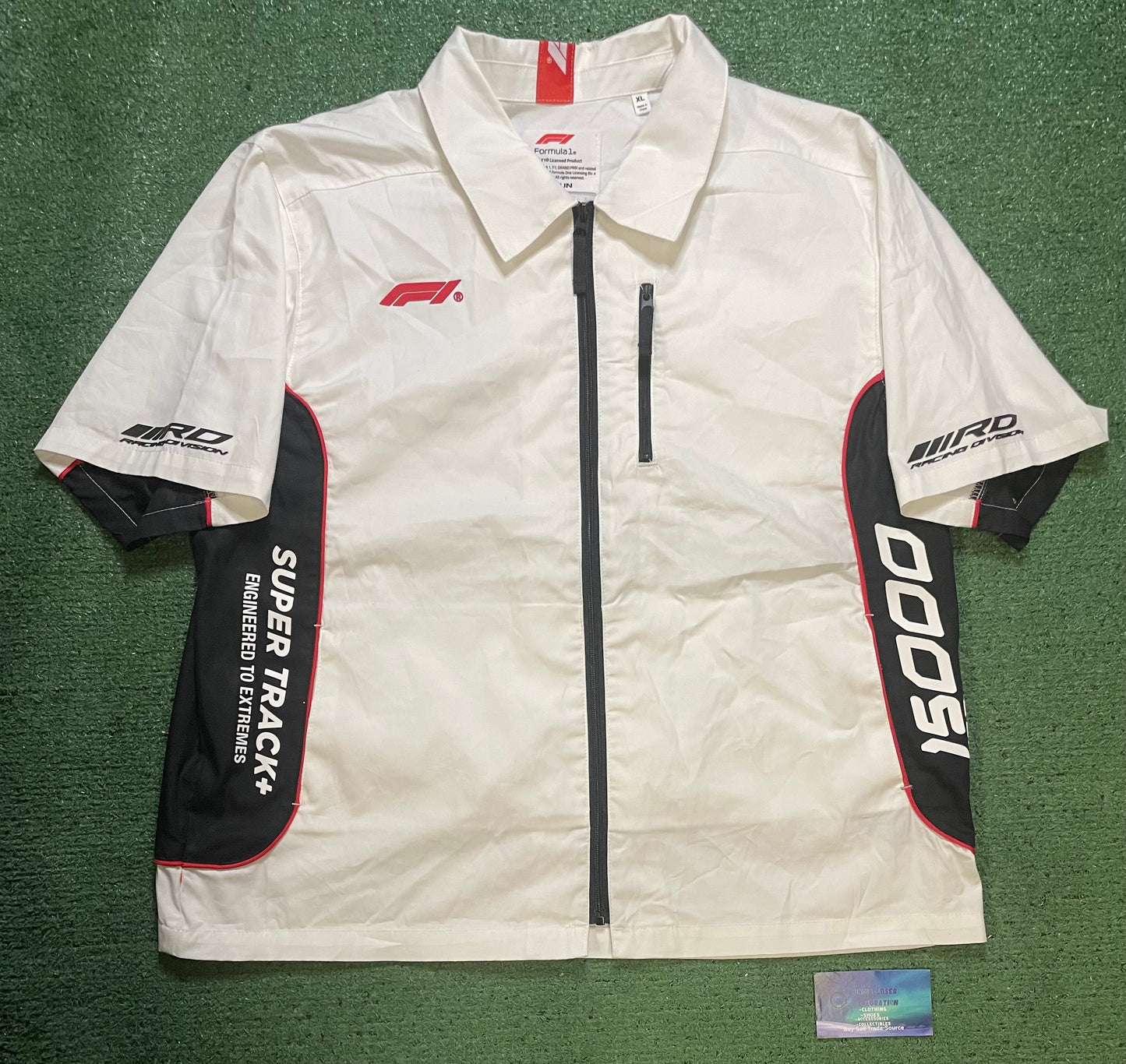 Formula 1 pro racing divison short sleeve zip up