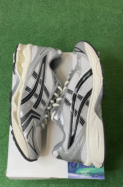 JJJound asics kayano 14 sliver and black size 8.5men/10women