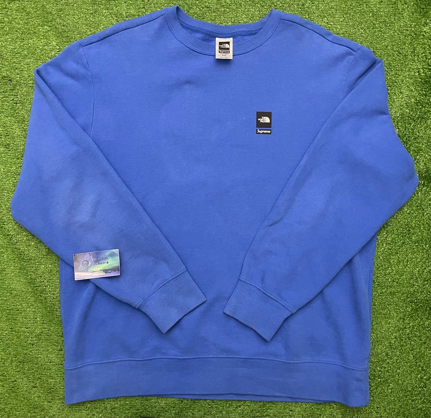 Supreme The North Face Mountain Crewneck Royal