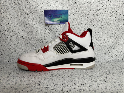 Jordan 4 Fire Red 5 Youth/6.5 Women “Preowned”