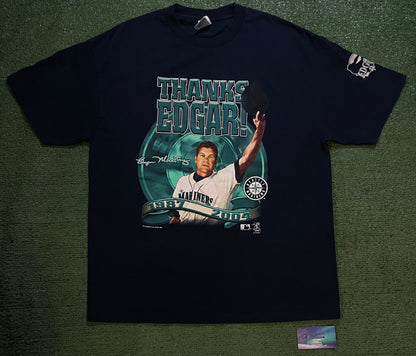 Vintage 2000s Thanks Edgar Martinez Seattle mariners tee