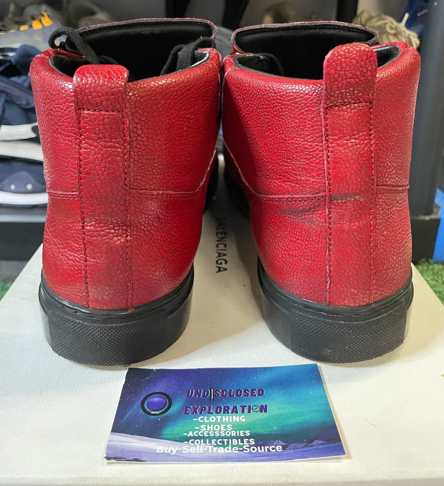 Balenciaga arena black and red size 10men/11.5women(EU 43)