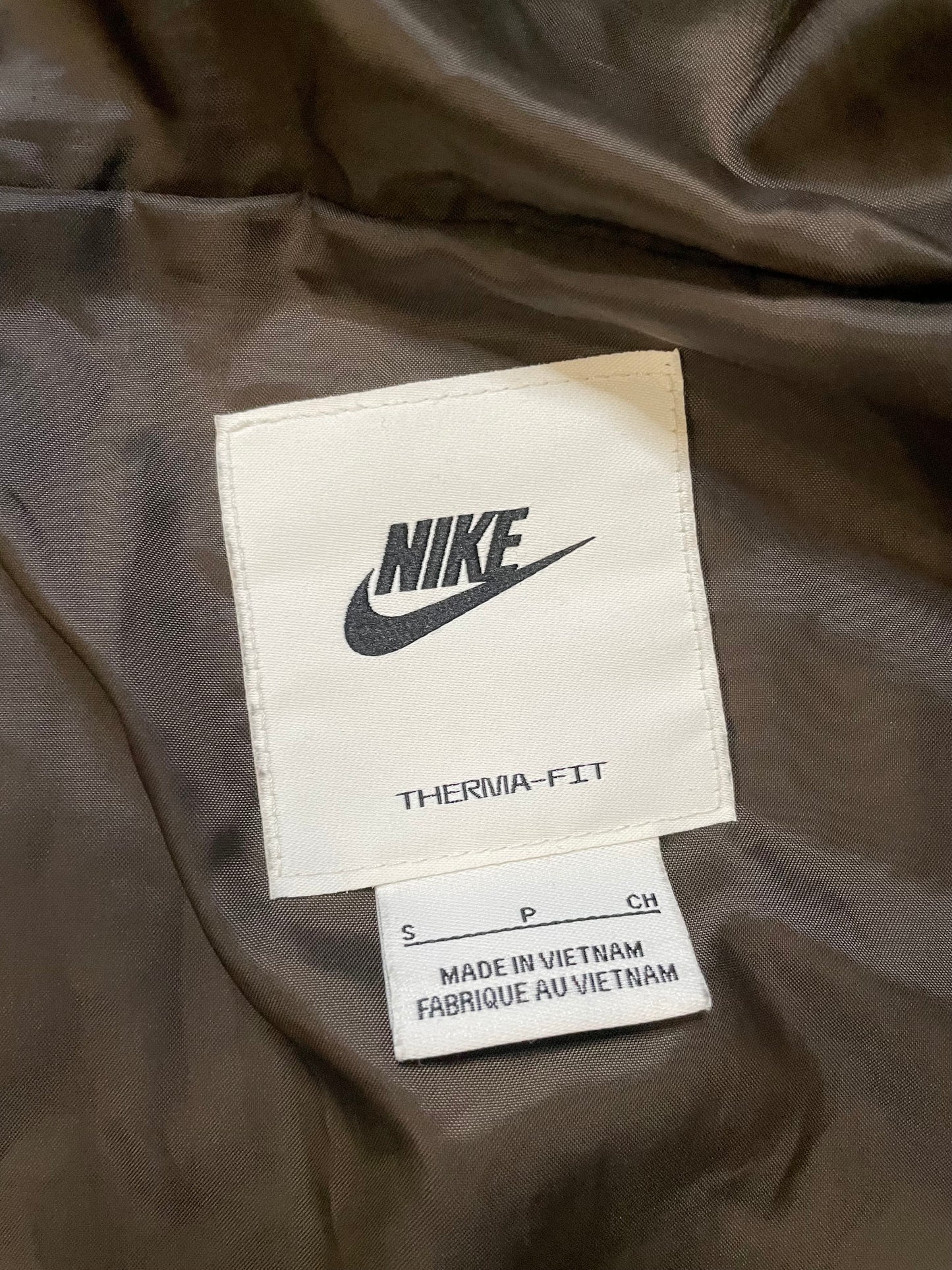 Nike brown Quilted Parka