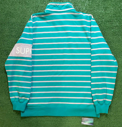 Supreme stripped half zip