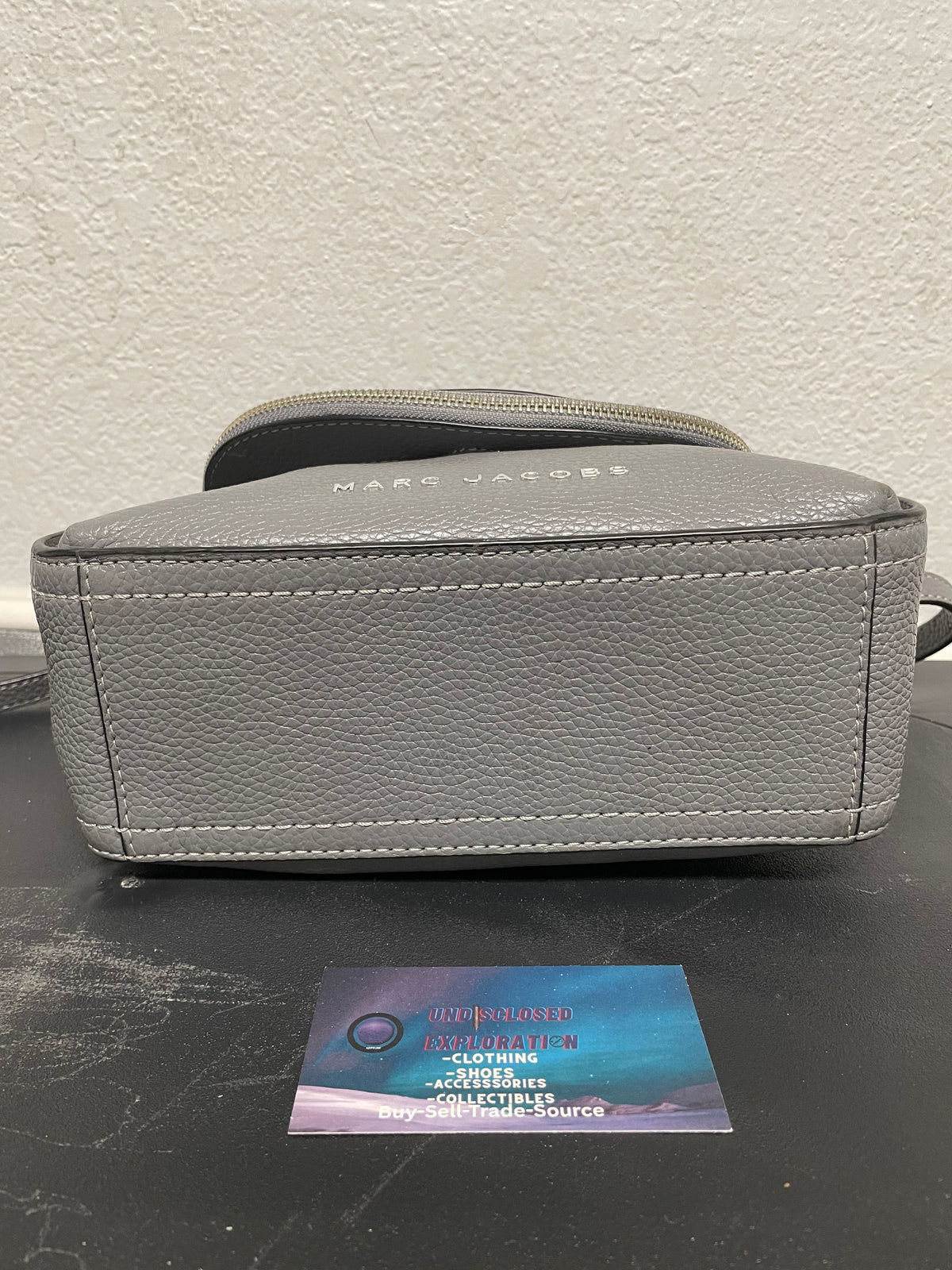Marc Jacobs groove grey leather bag