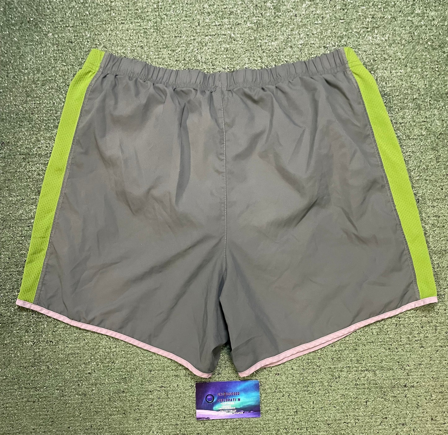 Patagonia grey & green strider shorts