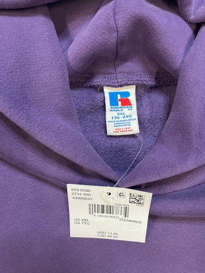 American Eagle X Russell purple hoodie