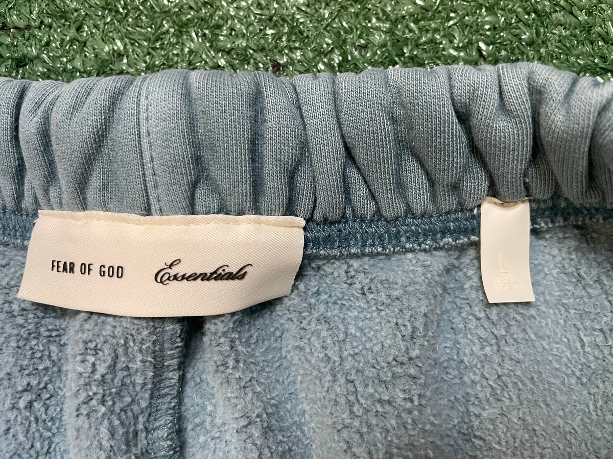 Fear of god essentials 
Faded coastal Signature Flare Sweatpants