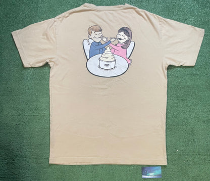 Kith treats delivered beige tee