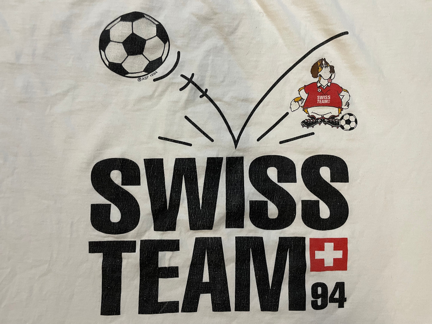 Vintage 1990s Swiss Team World Cup soccer team