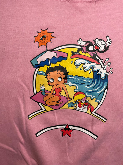 Vintage 1980s betty boop beach crewneck