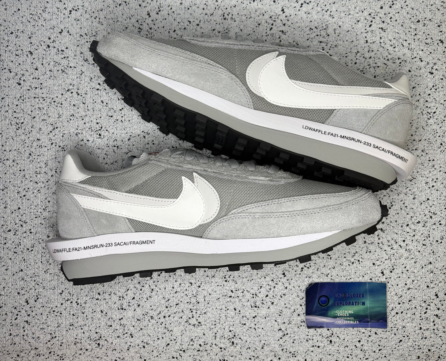 Nike Waffle Sacai Fragment Grey